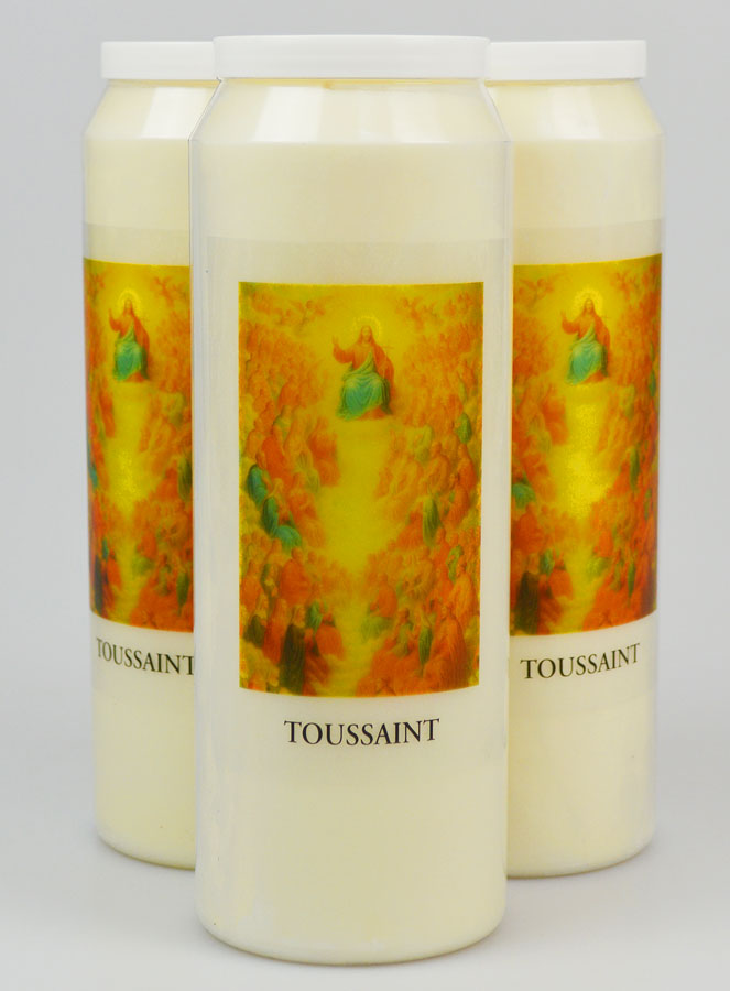 Lot de 3 Bougies de Neuvaine Fête de Toussaint (pic 1)