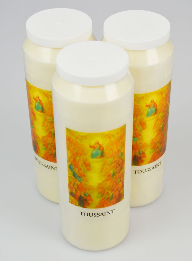 Lot de 3 Bougies de Neuvaine Fête de Toussaint (pic 2)