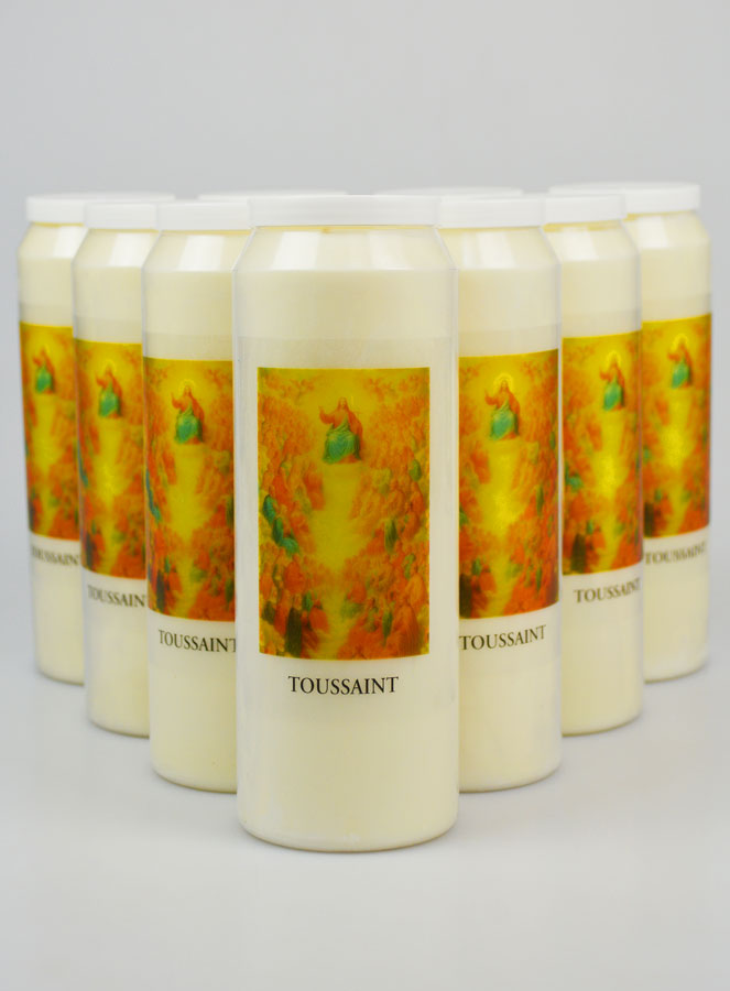 Lot de 10 Bougies de Neuvaine Fête de la Toussaint (pic 1)
