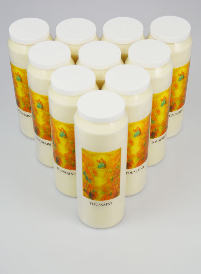 Lot de 10 Bougies de Neuvaine Fête de la Toussaint (pic 2)