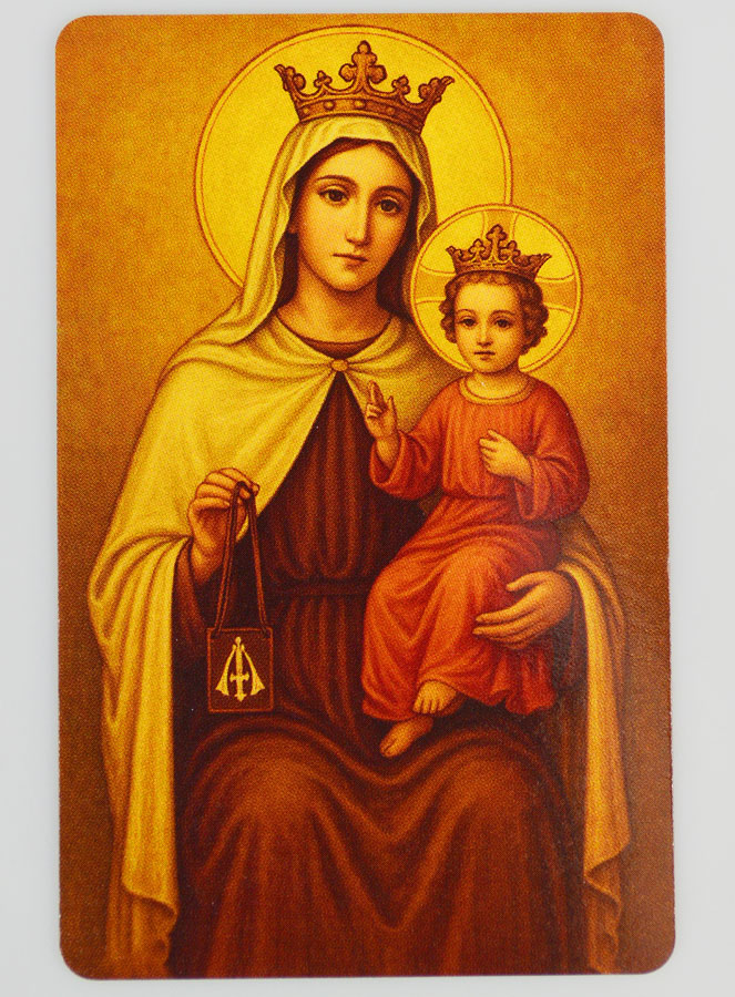 Carte de Prière Notre Dame du Mont Carmel (pic 1)