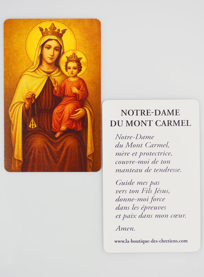 Carte de Prière Notre Dame du Mont Carmel (pic 3)