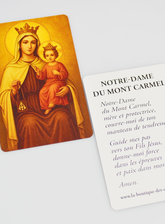 Carte de Prière Notre Dame du Mont Carmel (pic 4)