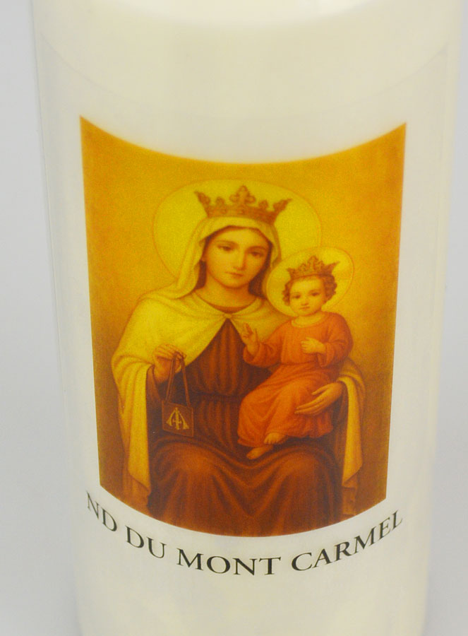 Bougie de Neuvaine Notre Dame du Mont Carmel (pic 4)