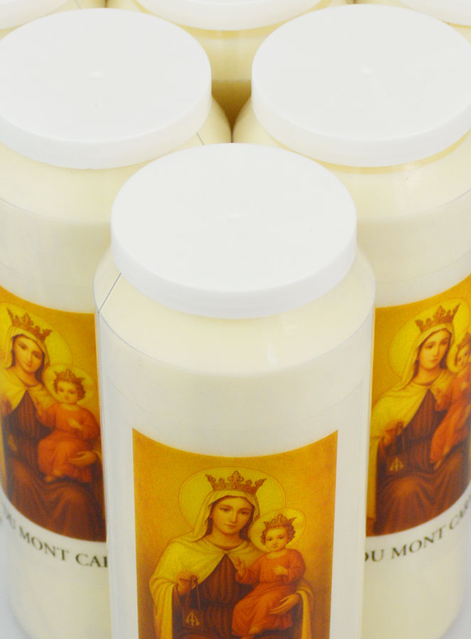 Lot de 10 Bougies de Neuvaine ND du Mont Carmel (pic 4)