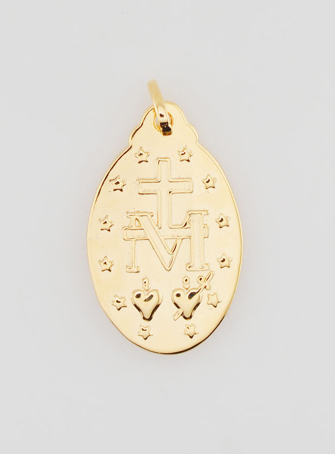 Médaille Miraculeuse en Plaqué Or - 25mm (pic 4)