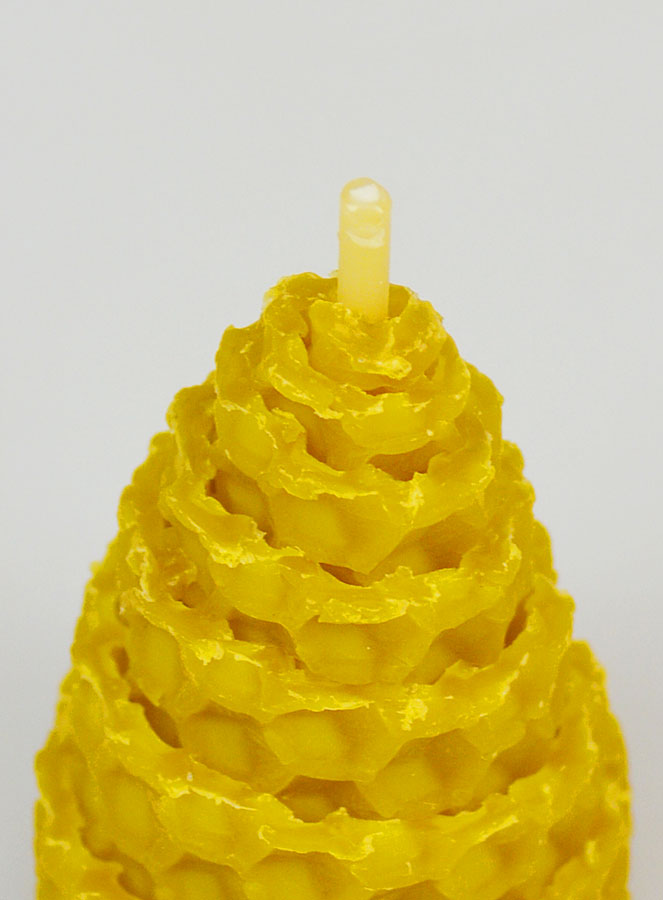 Bougie Cône Cire d'Abeille 100% Naturelle - 5cm (pic 4)