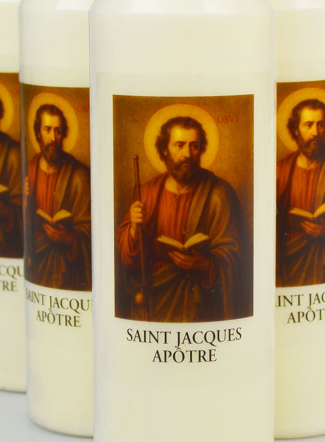 Lot de 6 Bougies de Neuvaine à Saint Jacques Apôtre (pic 3)
