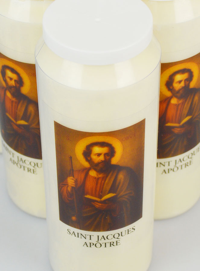 Lot de 6 Bougies de Neuvaine à Saint Jacques Apôtre (pic 4)