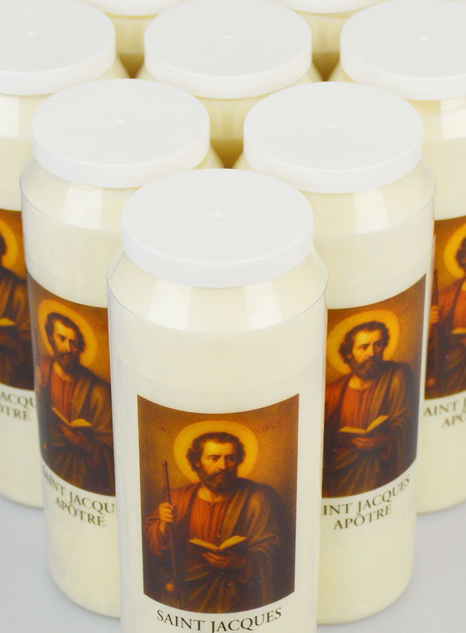 Lot de 10 Bougies de Neuvaine à St Jacques Apôtre (pic 4)