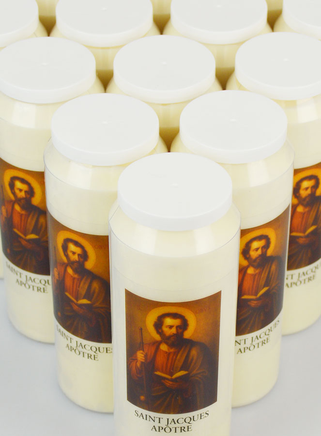 Lot de 20  Bougies de Neuvaine à St Jacques Apôtre (pic 4)