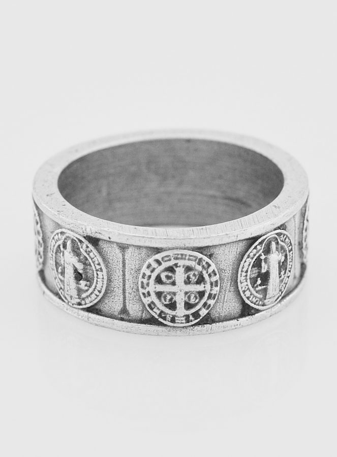 Bague Religieuse Saint Benoît - T54 (pic 1)