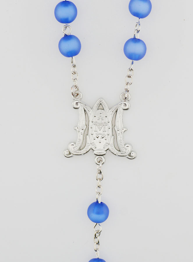 Chapelet en Perles Bleues & Médaille Miraculeuse (pic 4)