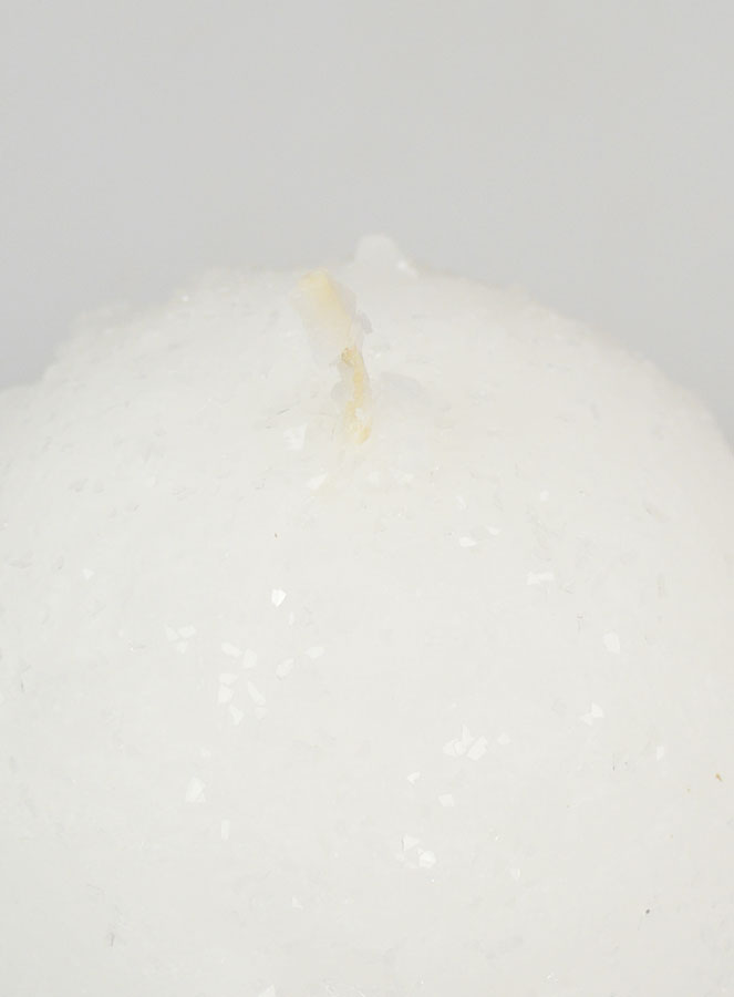 Bougie de Décoration Boule d'Hiver - 8cm (pic 4)