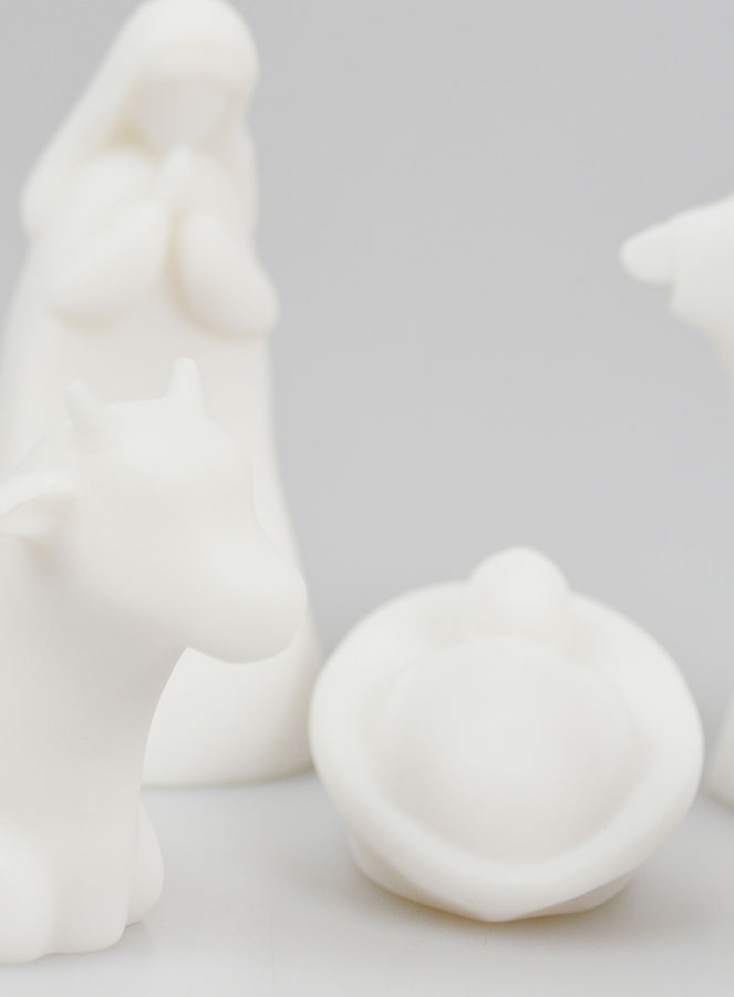 Crèche de Noël en Albâtre - 5 Pièces (pic 3)