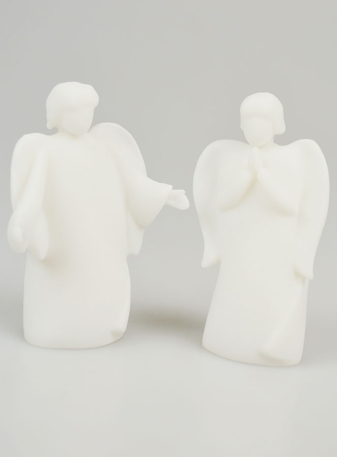 Crèche de Noël en Albâtre - Anges Messagers (pic 1)