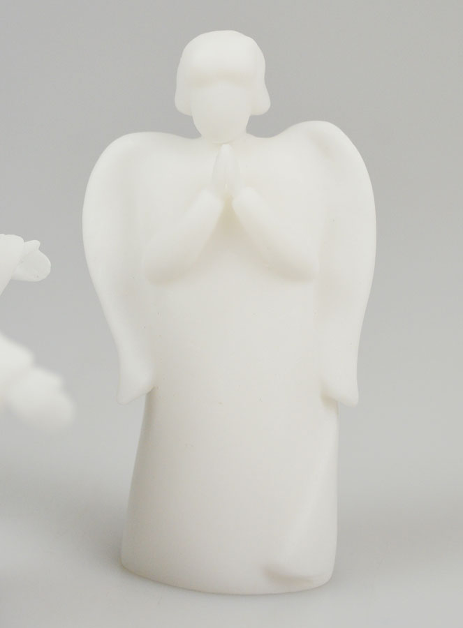 Crèche de Noël en Albâtre - Anges Messagers (pic 4)