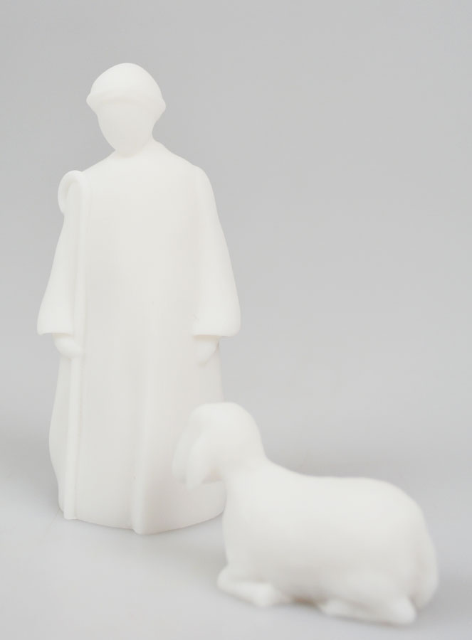 Crèche de Noël en Albâtre Berger & Mouton - 9cm (pic 3)