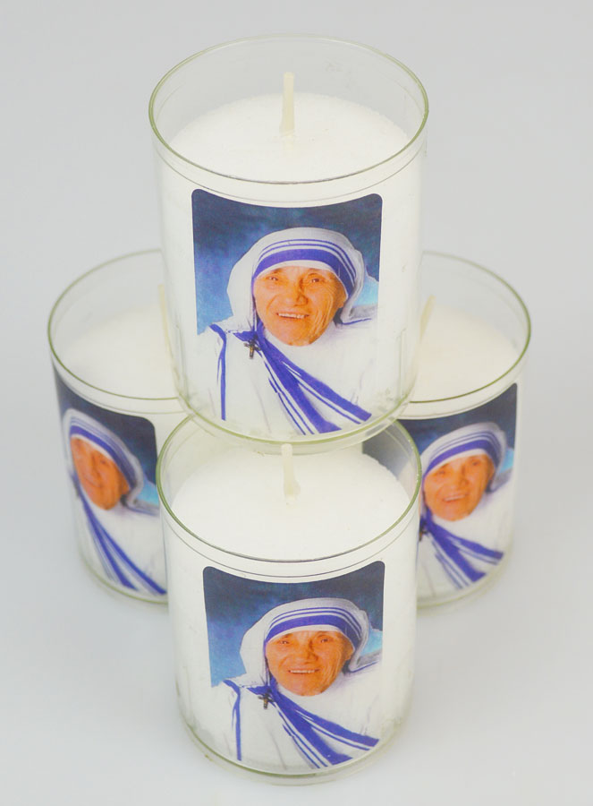 Lot de 4 Bougies Veilleuses Sainte Mère Teresa (pic 2)