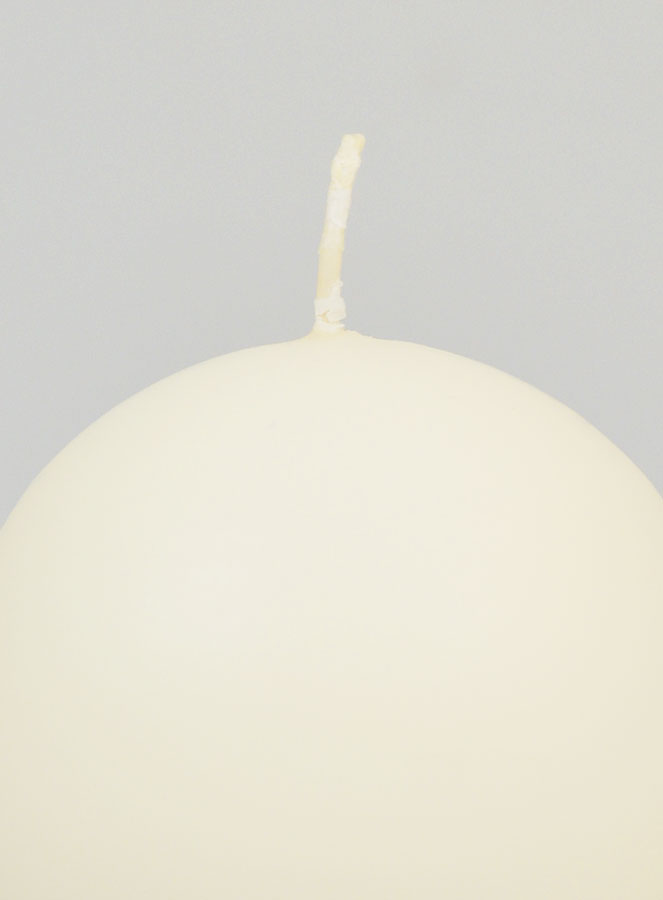 Bougie Boule de Décoration 80mm - Ivoire (pic 3)