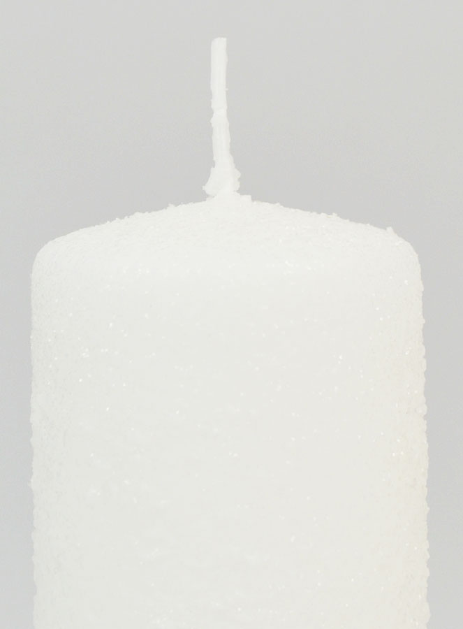 Bougie de Noël Effet Enneigé - 10cm (pic 3)