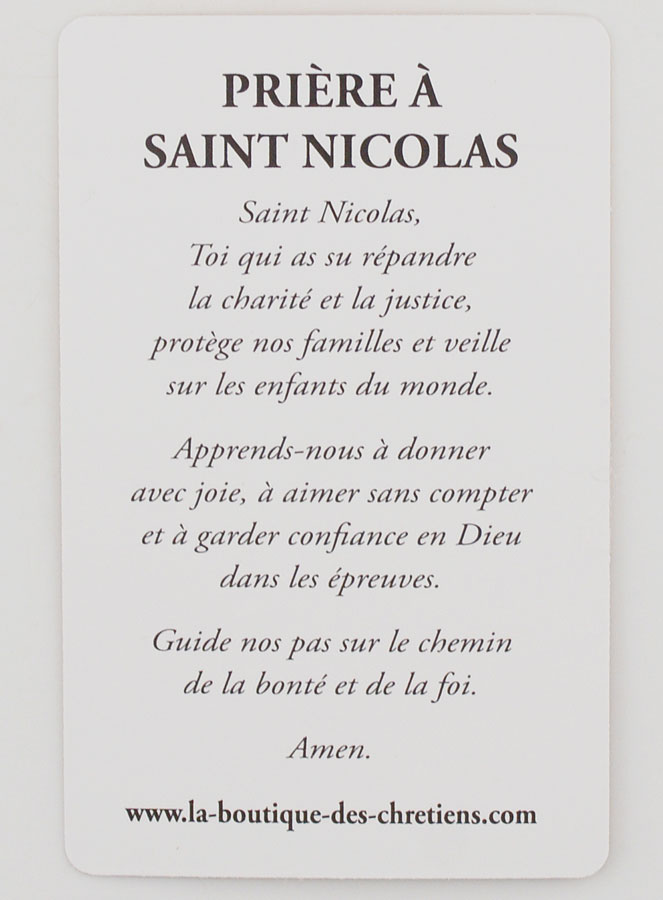 Carte de Prière à Saint Nicolas (pic 4)