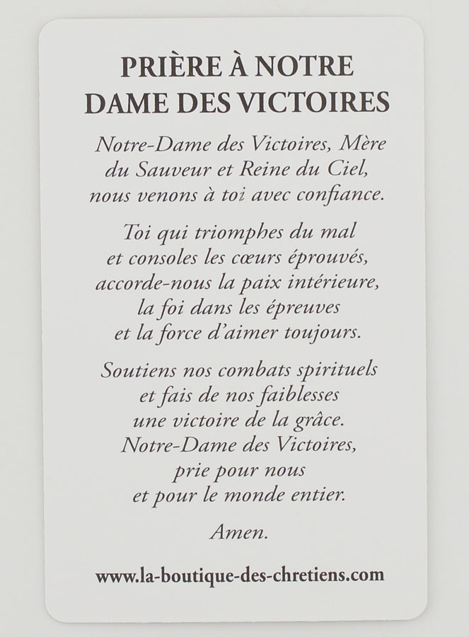 Carte de Prière à Notre Dame des Victoires (pic 2)