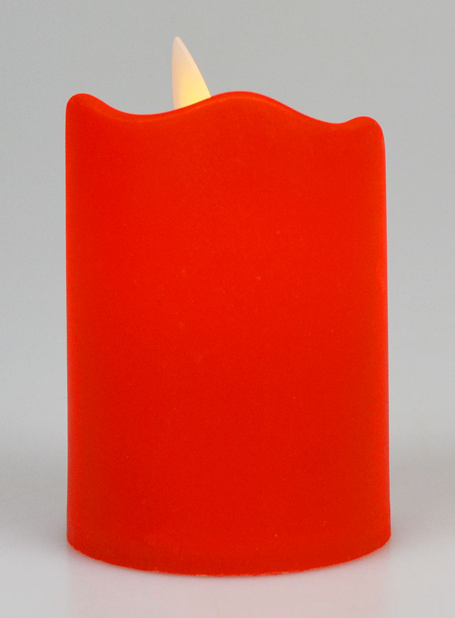 Bougie Veilleuse à Piles - Rouge (pic 4)