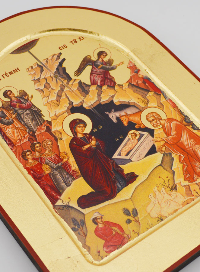 Icône de l'Adoration à la Crèche - 24cm (pic 3)