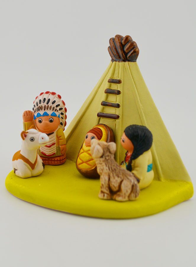 Crèche de Noël du Monde - Nativité Apache (pic 3)