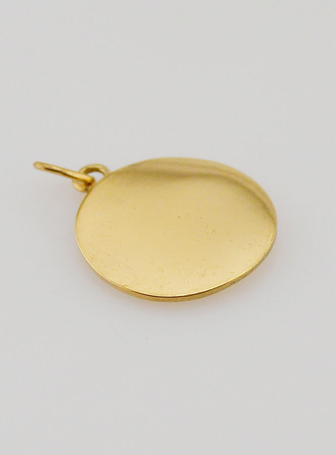 Médaille du Chrisme en Inox Doré - 15mm (pic 4)