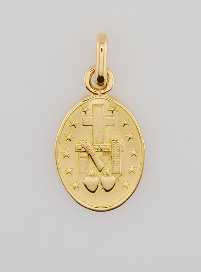 Médaille Miraculeuse Or 18k - 15mm (pic 2)