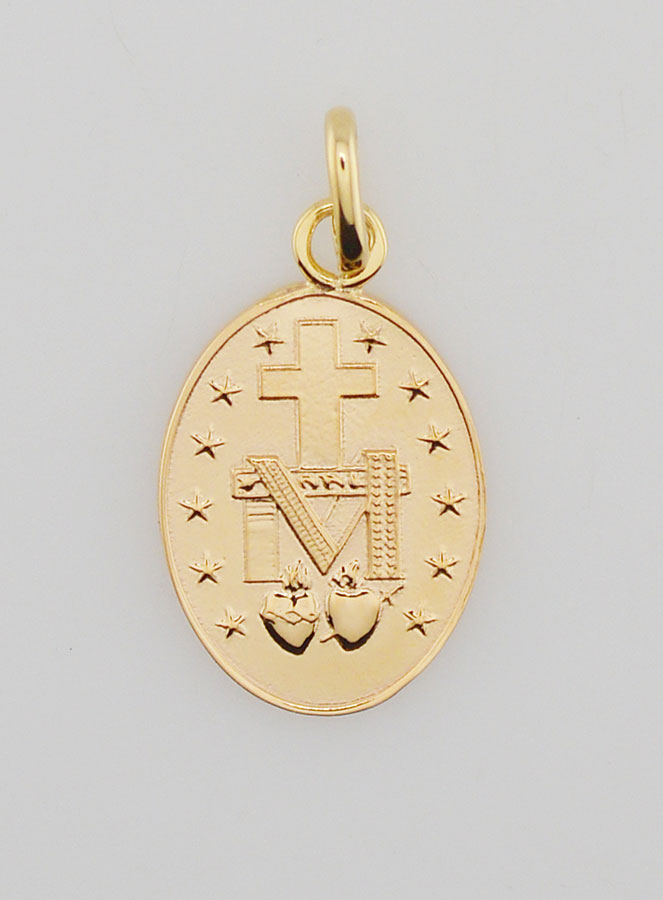 Médaille Miraculeuse Or 18k - 20mm (pic 2)