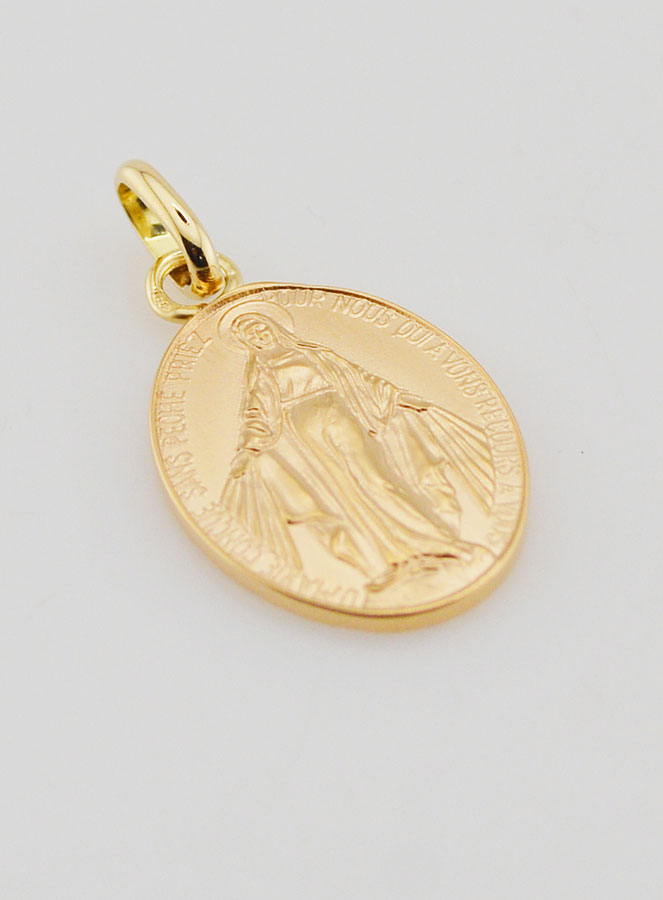 Médaille Miraculeuse Or 18k - 20mm (pic 3)