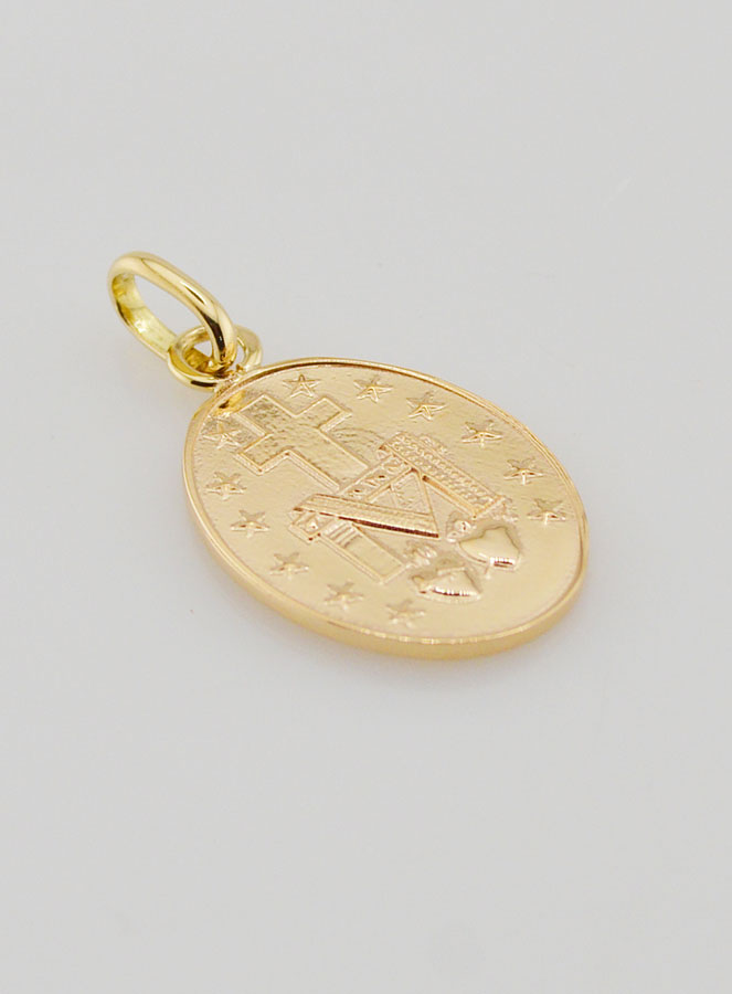 Médaille Miraculeuse Or 18k - 20mm (pic 4)