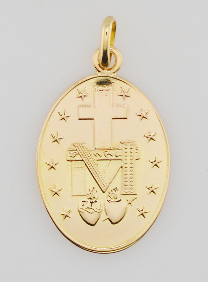 Médaille Miraculeuse Or 18k - 25mm (pic 2)
