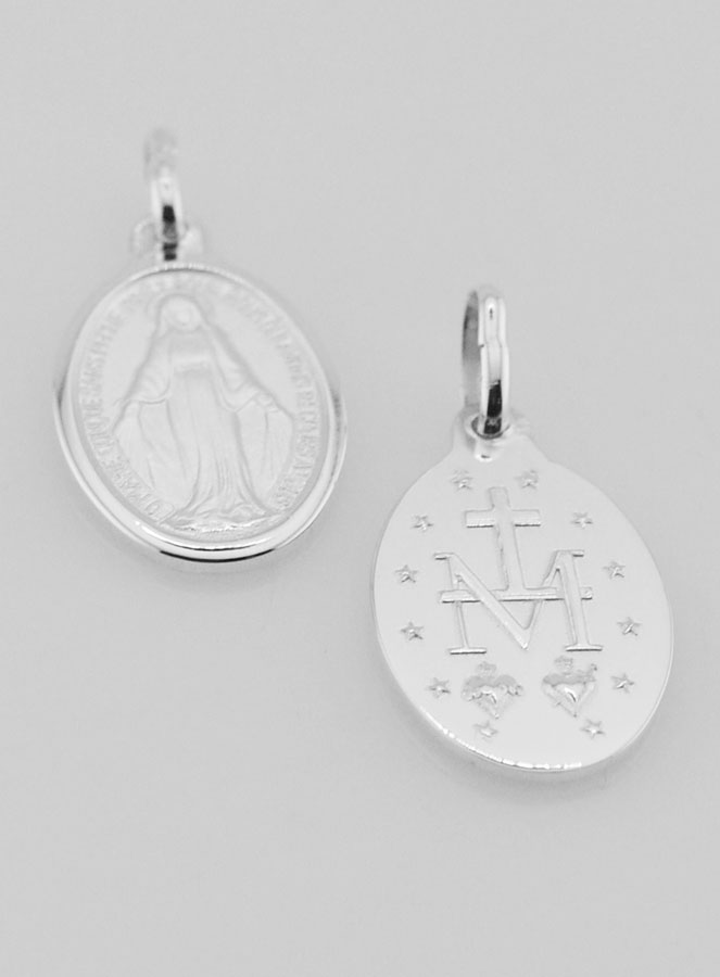 Médaille Miraculeuse en Argent Massif - 19mm (pic 2)