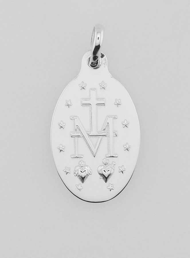 Médaille Miraculeuse en Argent Massif - 19mm (pic 4)