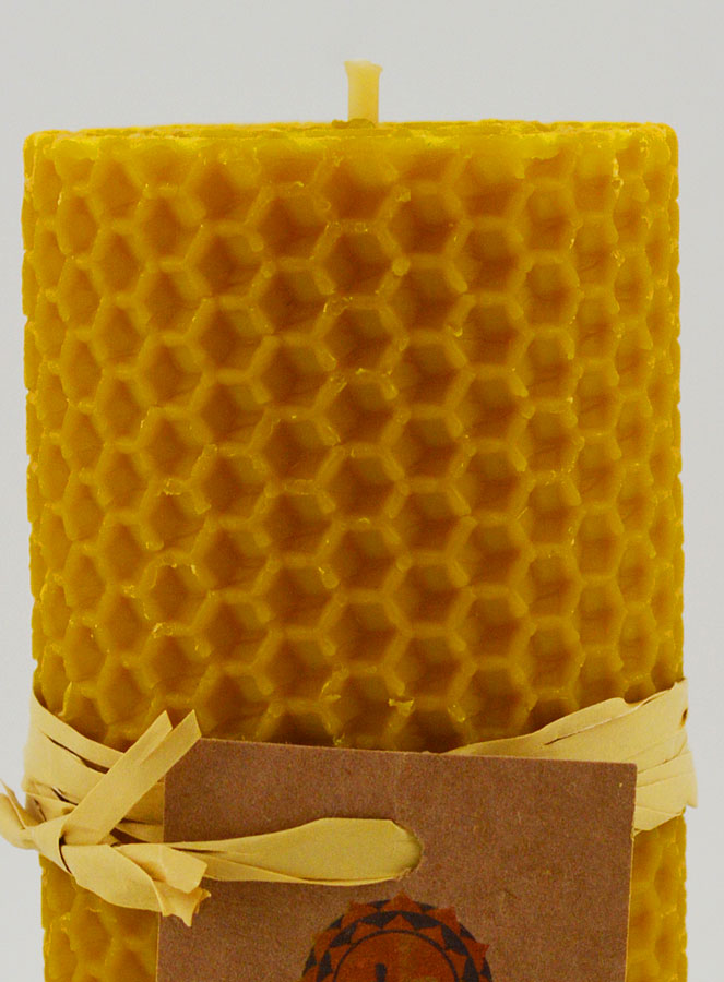 Bougie Cire d'Abeille 100% Naturelle - 10x5cm (pic 3)