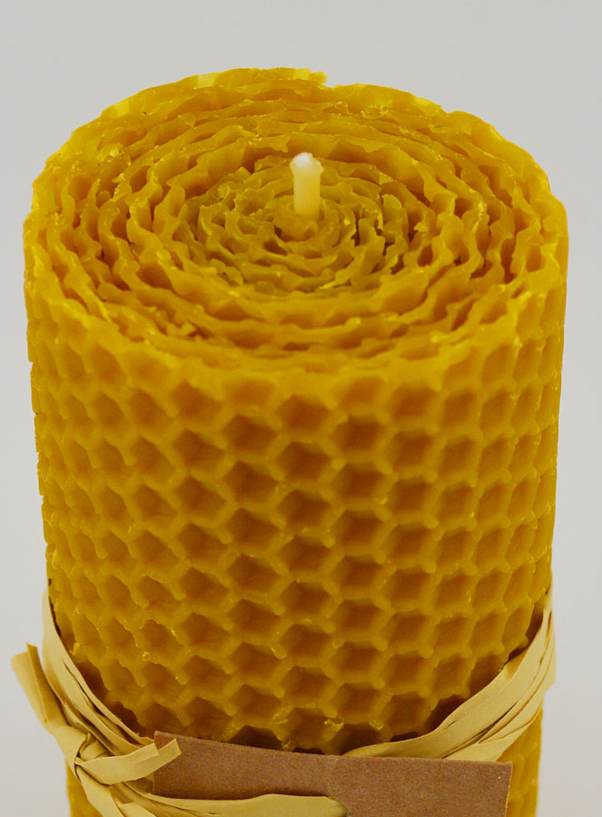 Bougie Cire d'Abeille 100% Naturelle - 10x5cm (pic 4)