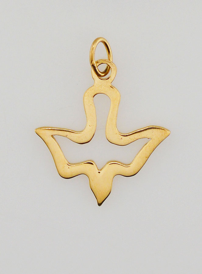 Médaille du Saint Esprit en Inox Doré (pic 1)