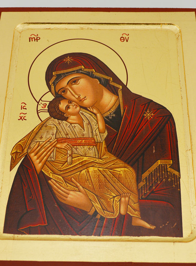 Icône Religieuse Vierge de Tendresse  - 24cm (pic 2)