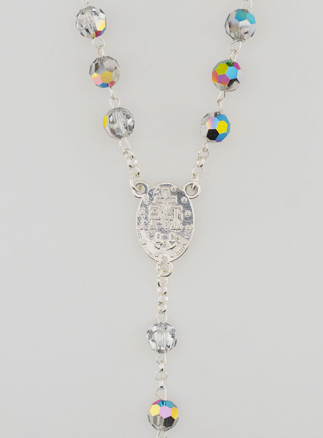 Chapelet Vierge Miraculeuse Argent 925 & Cristal (pic 4)