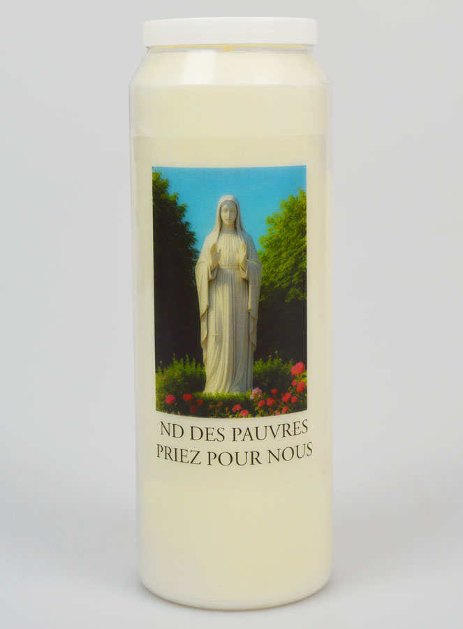 Bougie de Neuvaine à Notre Dame des Pauvres (pic 1)