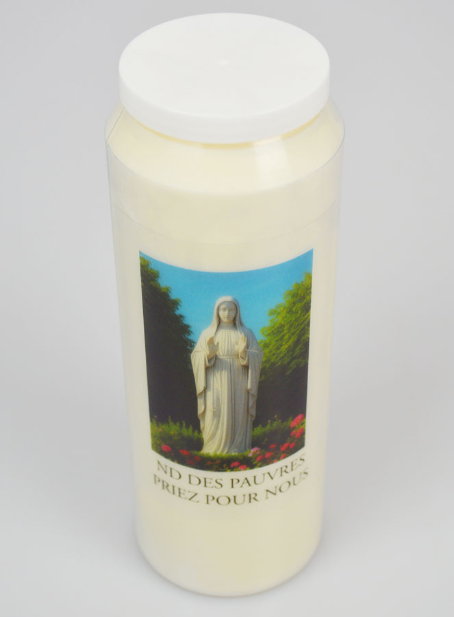 Bougie de Neuvaine à Notre Dame des Pauvres (pic 2)