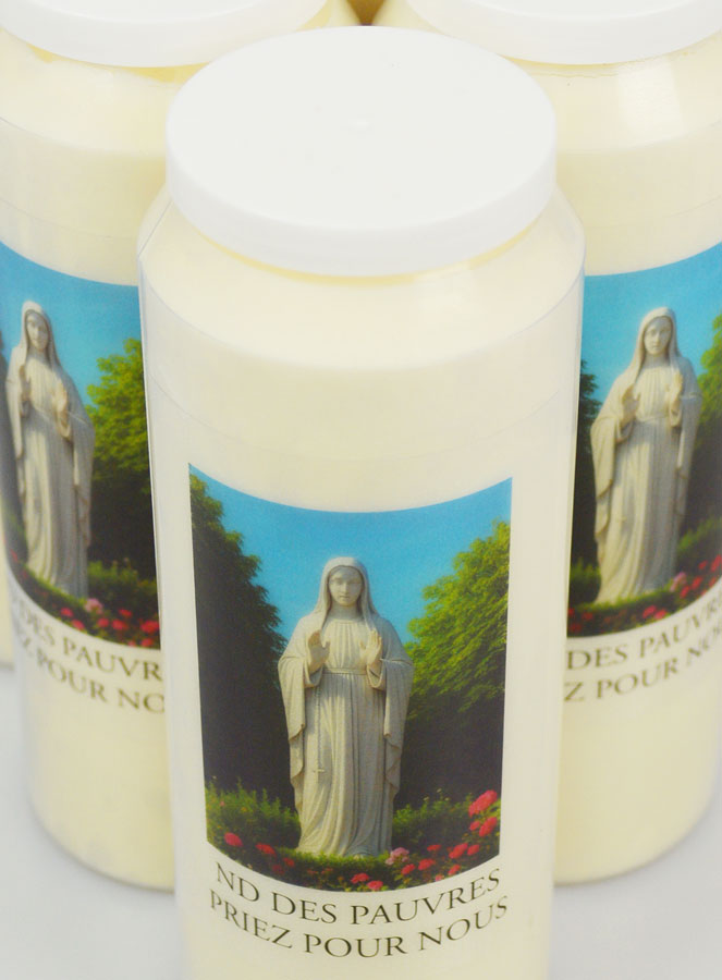 Lot de 6 Bougies de Neuvaine Notre Dame des Pauvres (pic 4)