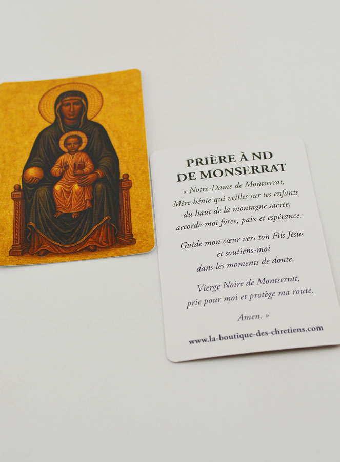 Carte de Prière à Notre Dame de Montserrat (pic 4)