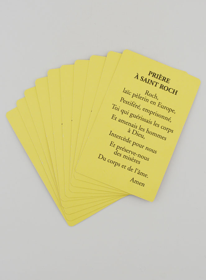 Lot de 10 Cartes de Prière à Saint Roch (pic 4)