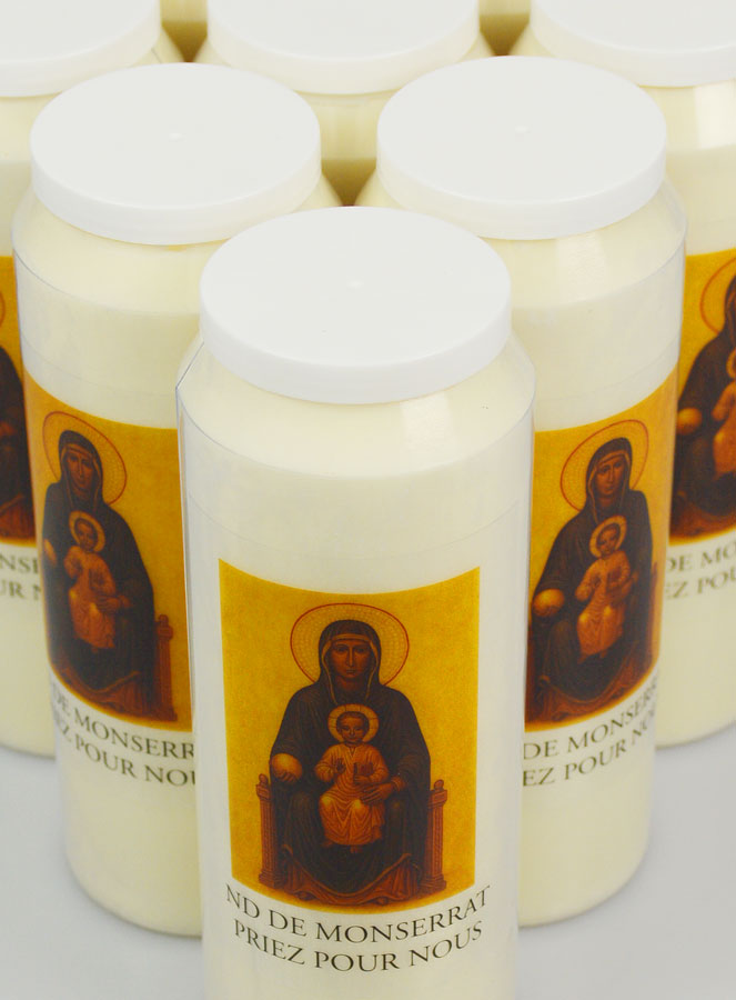 Lot de 10 Bougies de Neuvaine ND de Montserrat (pic 4)