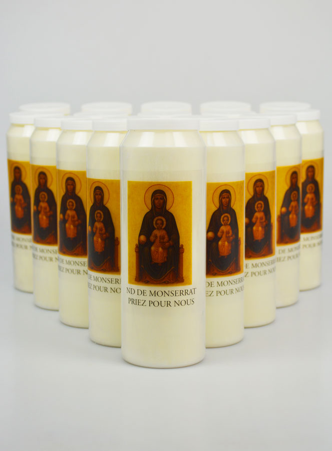 Lot de 20 Bougies de Neuvaine ND de Montserrat (pic 1)